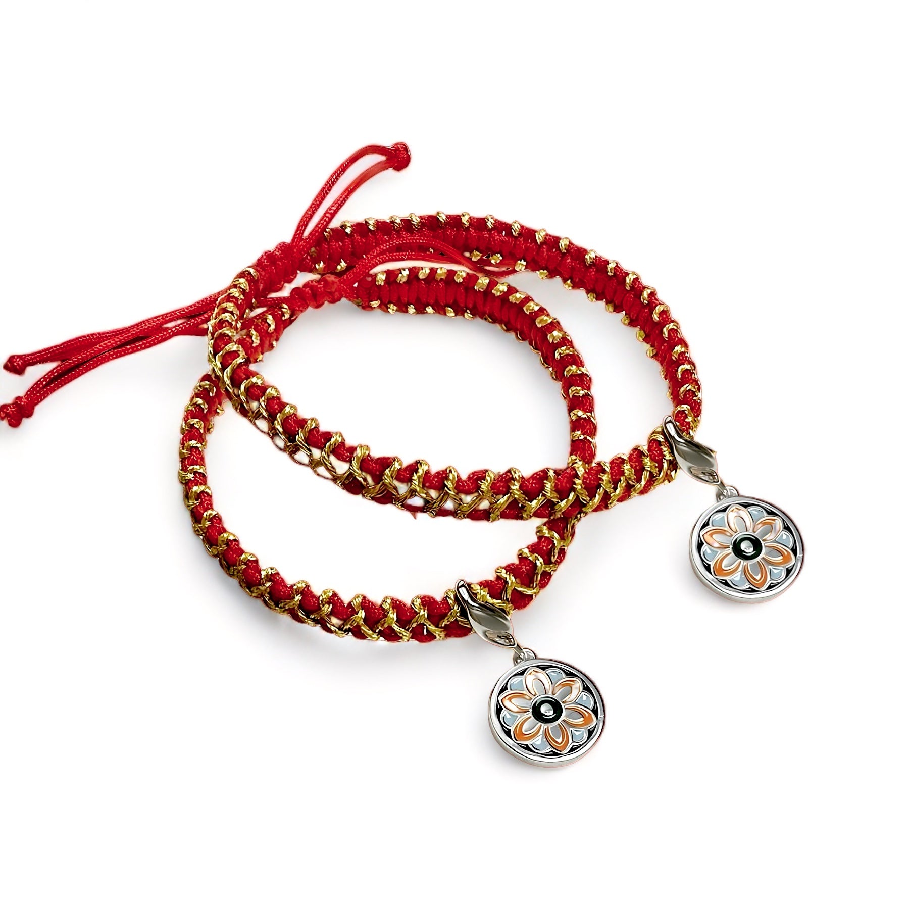 Lotus Blessing Bracelet (Silver Pendant)