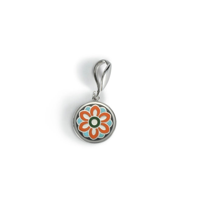Lotus Blessing Phone Charm (Silver Pendant)