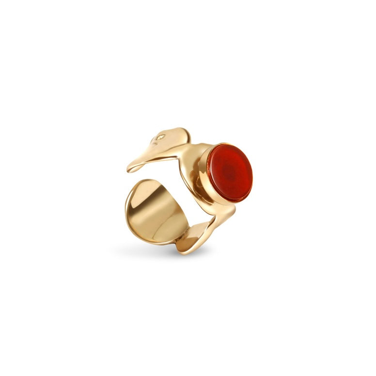 Carnelian Stone Ring
